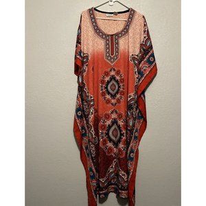 Sante Classics Caftan Colorful & Bejeweled Size One Size